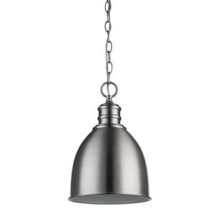 Minimalist Silver Metal Pendant Hanging Light HomeRoots