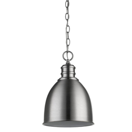Minimalist Silver Metal Pendant Hanging Light HomeRoots