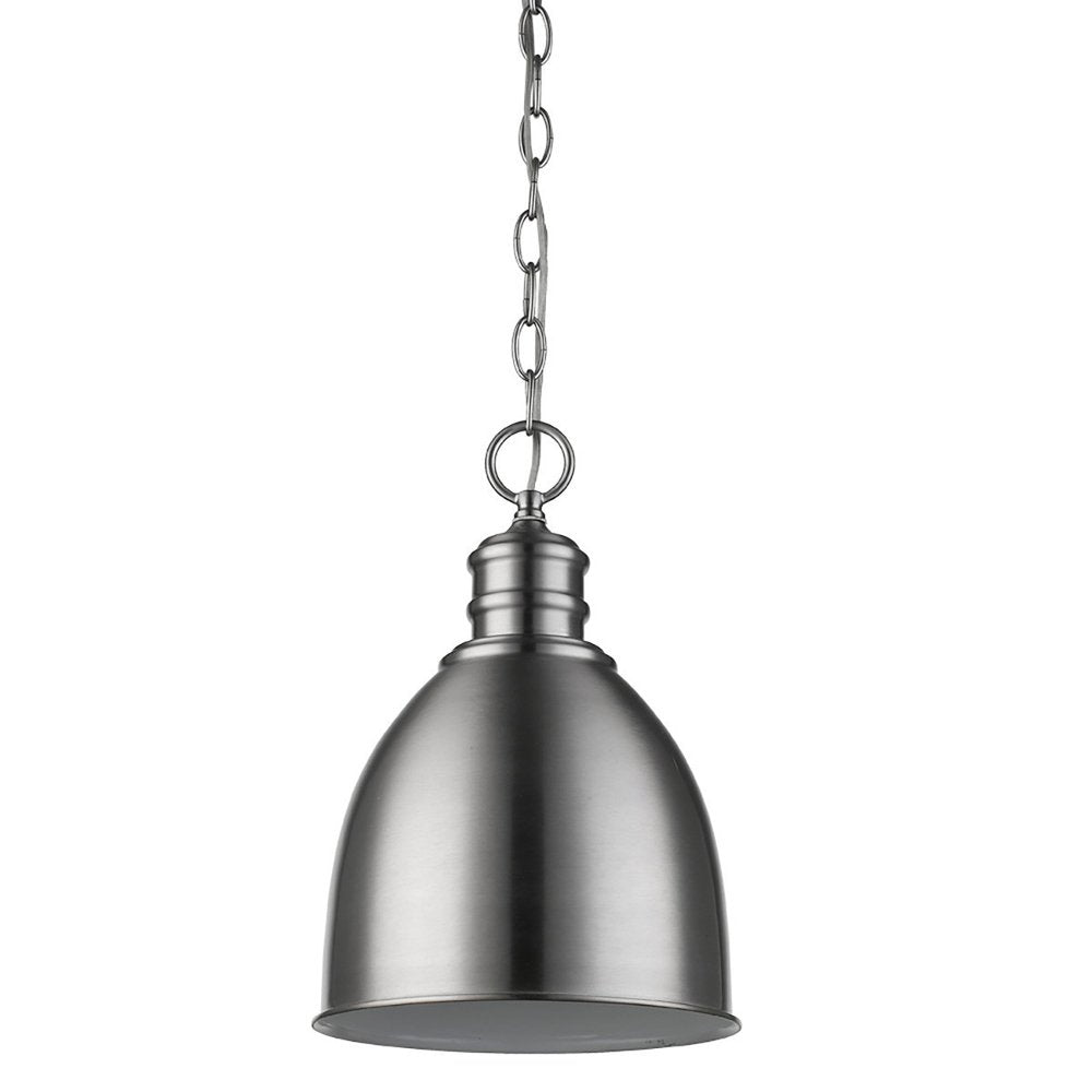 Minimalist Silver Metal Pendant Hanging Light HomeRoots
