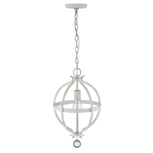 Callie 1-Light Country White Pendant HomeRoots