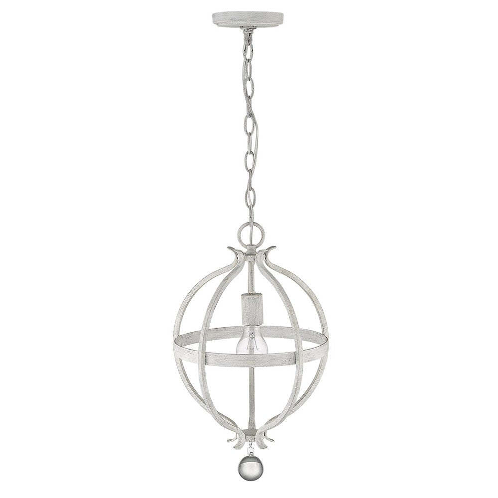 Callie 1-Light Country White Pendant — view 1