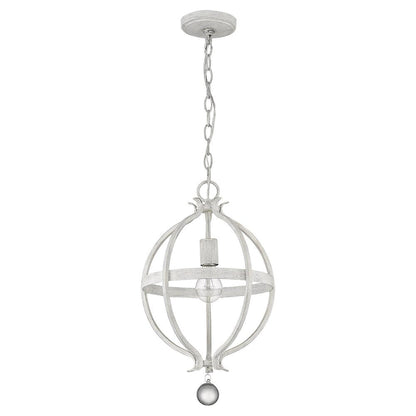 Callie 1-Light Country White Pendant HomeRoots