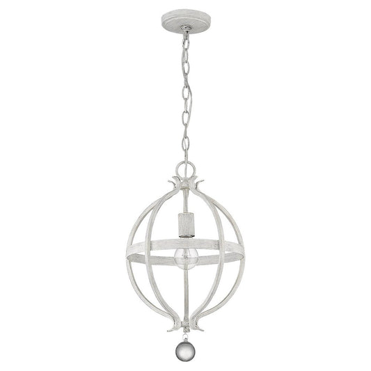 Callie 1-Light Country White Pendant HomeRoots