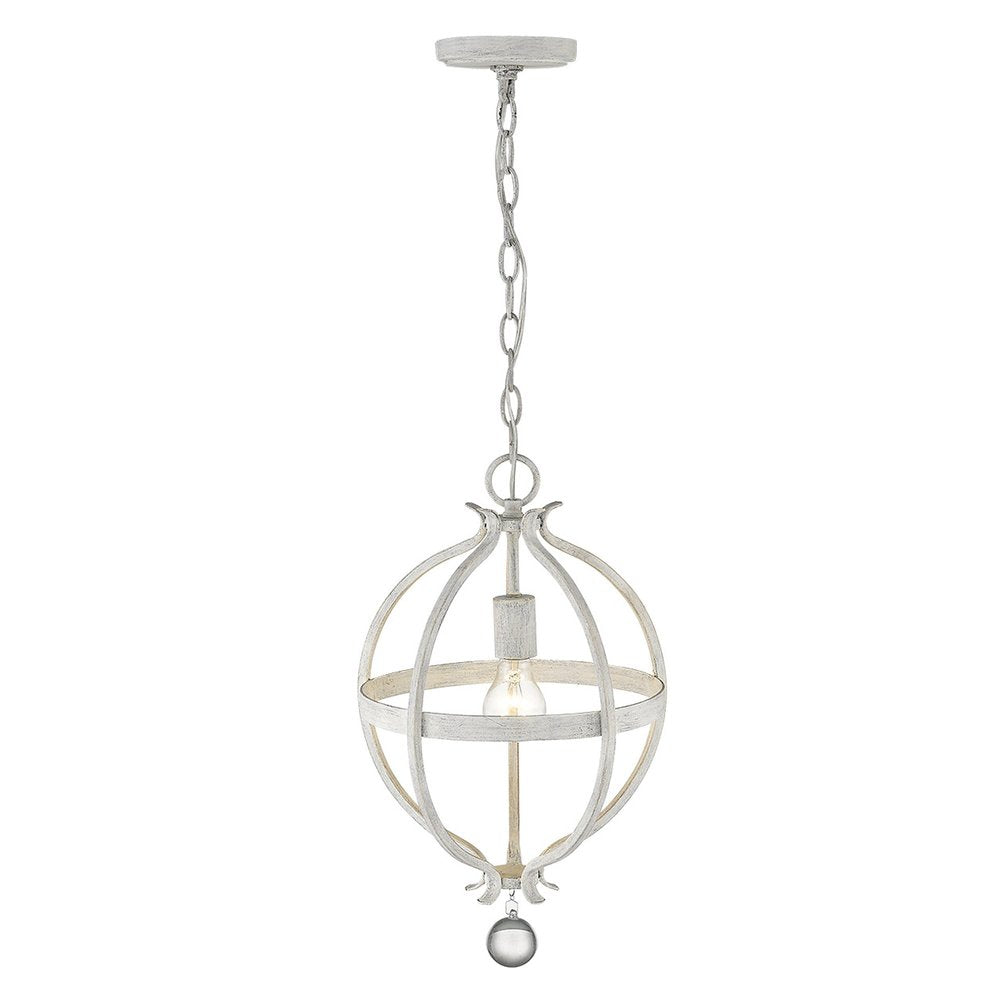 Callie 1-Light Country White Pendant HomeRoots