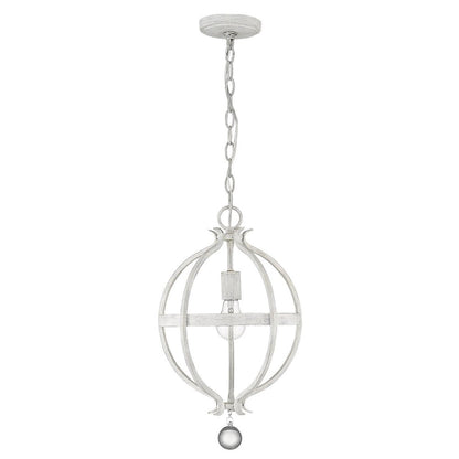 Callie 1-Light Country White Pendant HomeRoots