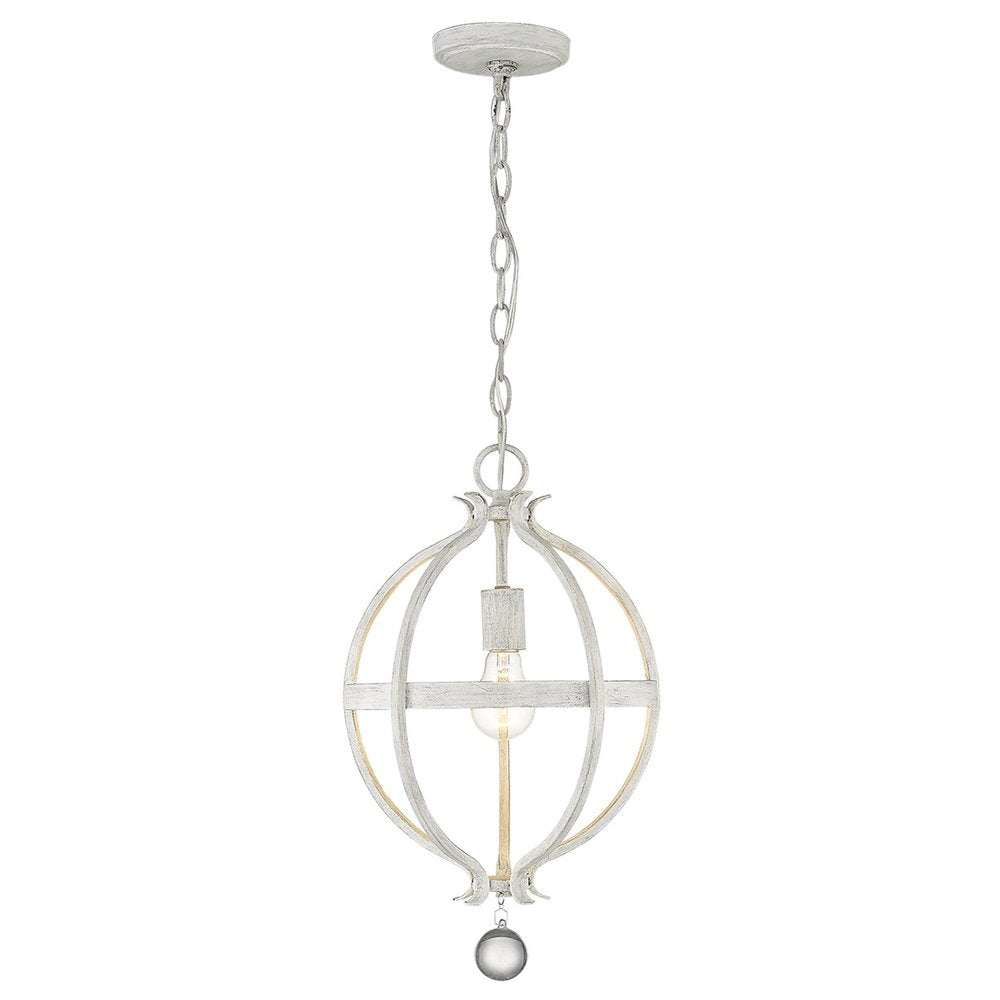 Callie 1-Light Country White Pendant HomeRoots