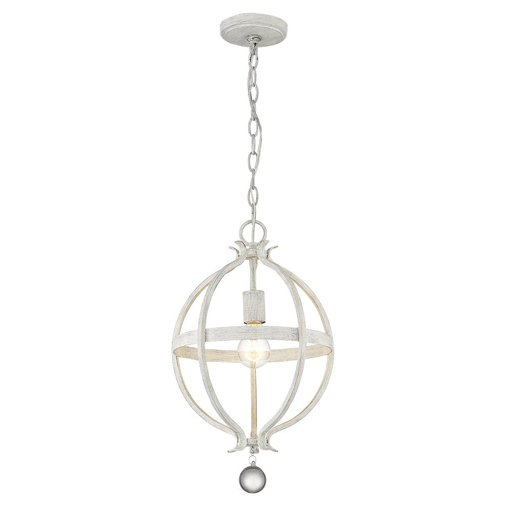 Callie 1-Light Country White Pendant HomeRoots
