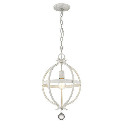 Callie 1-Light Country White Pendant HomeRoots
