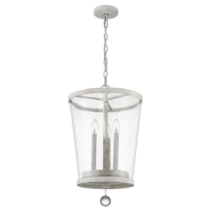 Callie 3-Light Country White Foyer Pendant HomeRoots