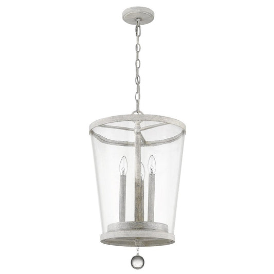 Callie 3-Light Country White Foyer Pendant HomeRoots