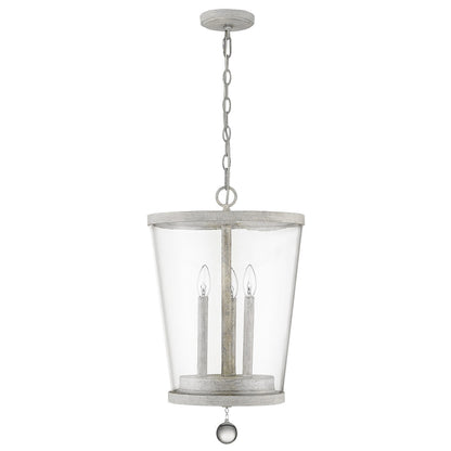 Callie 3-Light Country White Foyer Pendant