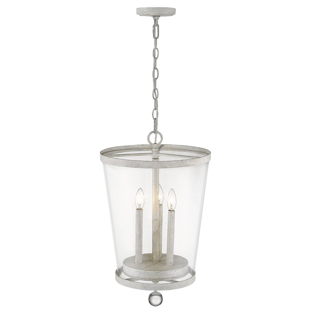 Callie 3-Light Country White Foyer Pendant HomeRoots