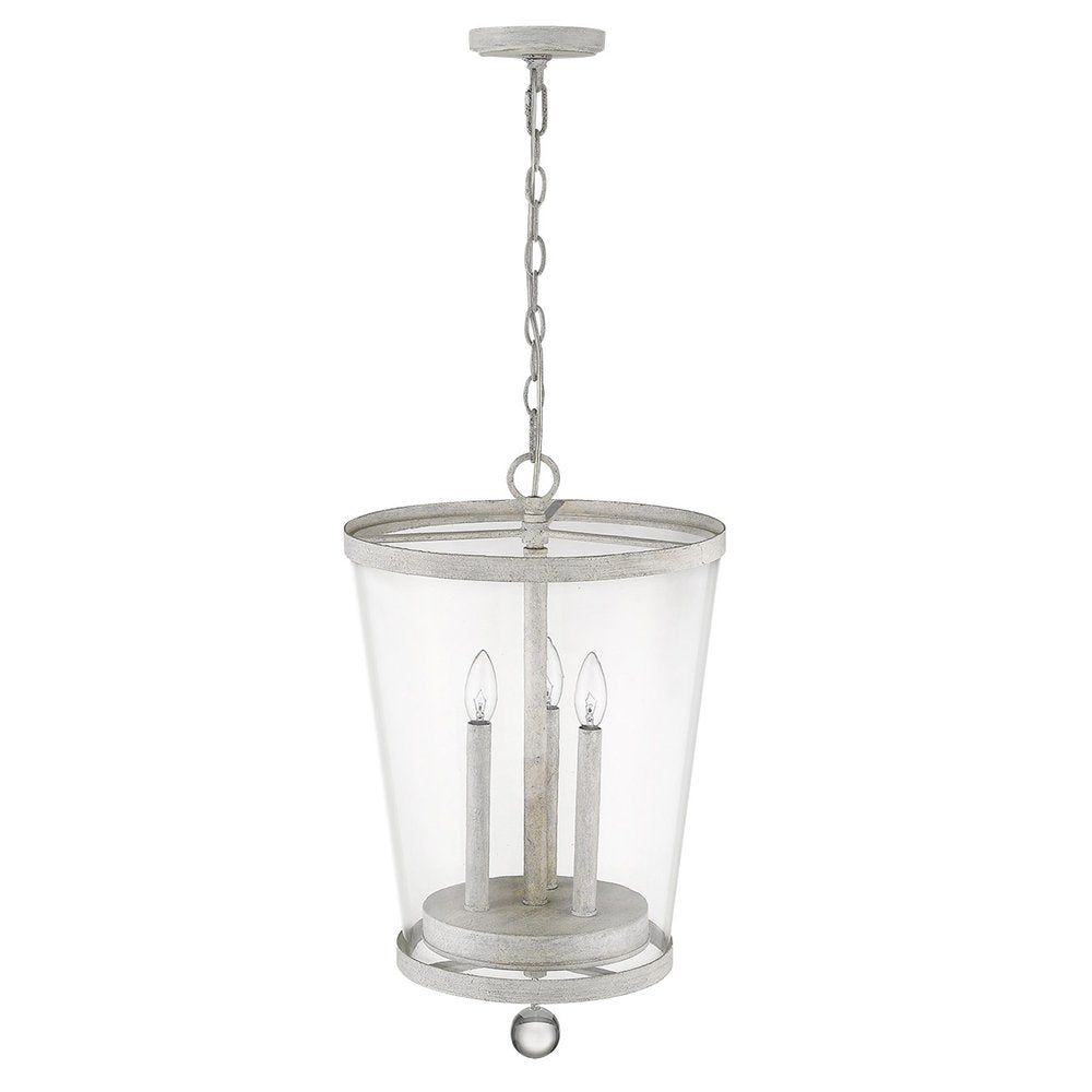 Callie 3-Light Country White Foyer Pendant HomeRoots