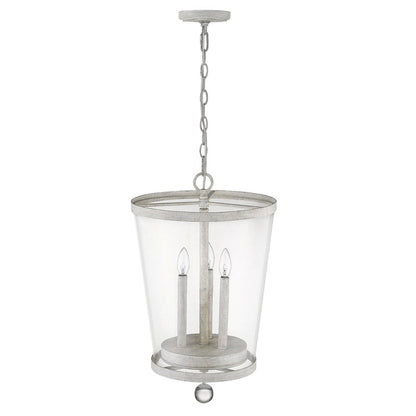 Callie 3-Light Country White Foyer Pendant HomeRoots
