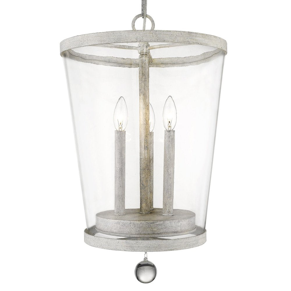 Callie 3-Light Country White Foyer Pendant HomeRoots