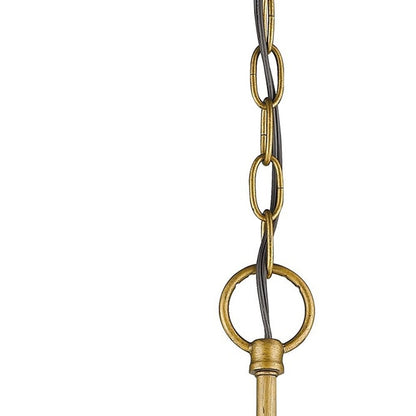 Gold Candle Style Three Light Crystal Metal Dimmable Chandelier HomeRoots