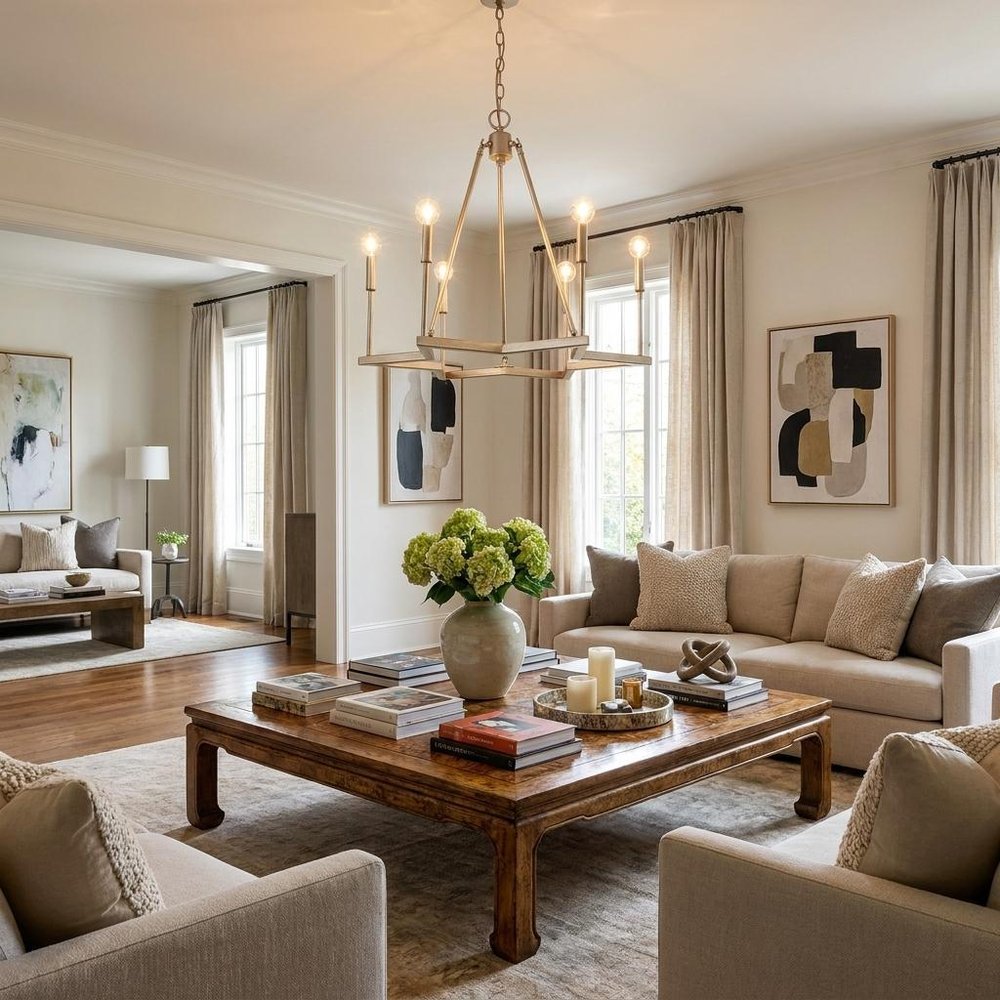 Gold Candle Style Six Light Metal Dimmable Chandelier — view 5