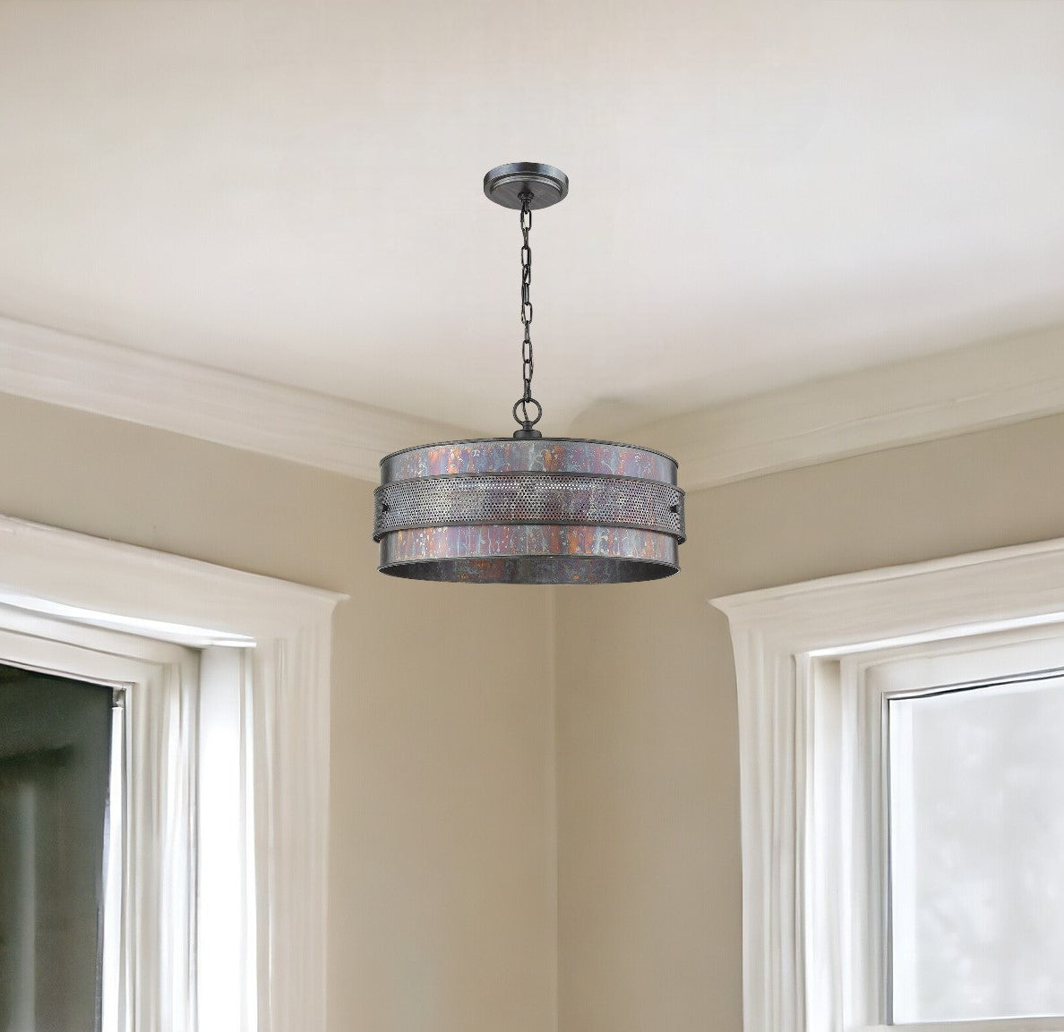 Ryker 3-Light Bronze Patina Pendant