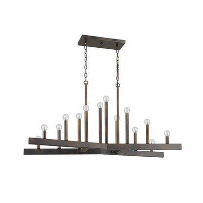 Fallon 14-Light Oil-Rubbed Bronze Island Pendant