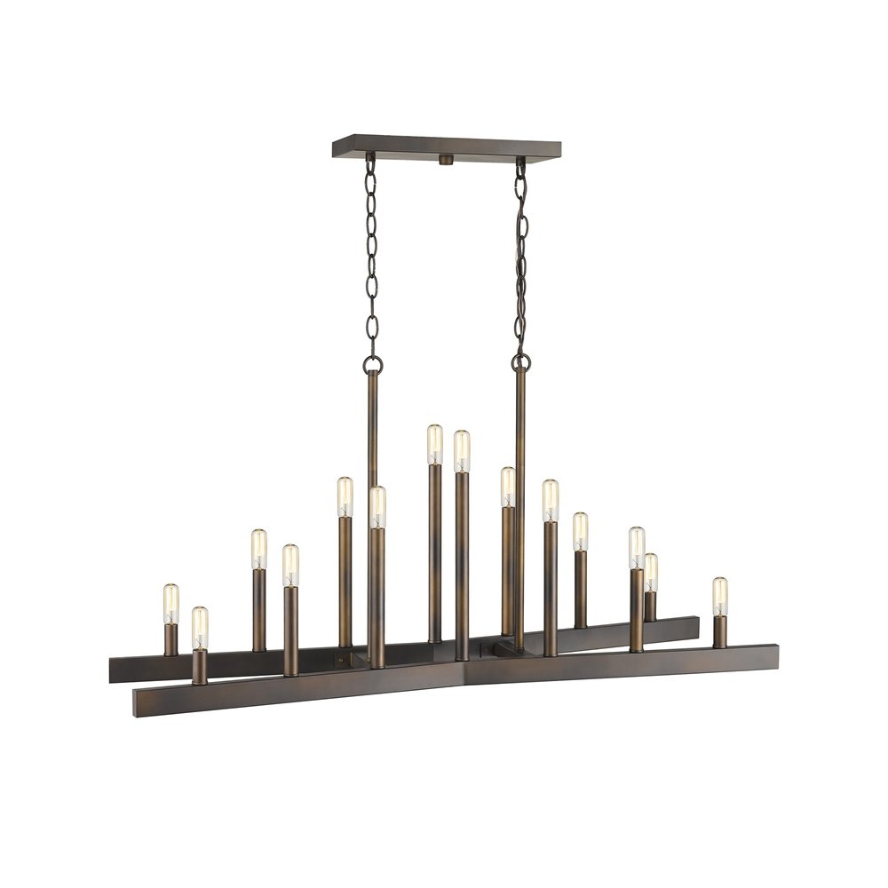 Fallon 14-Light Oil-Rubbed Bronze Island Pendant HomeRoots