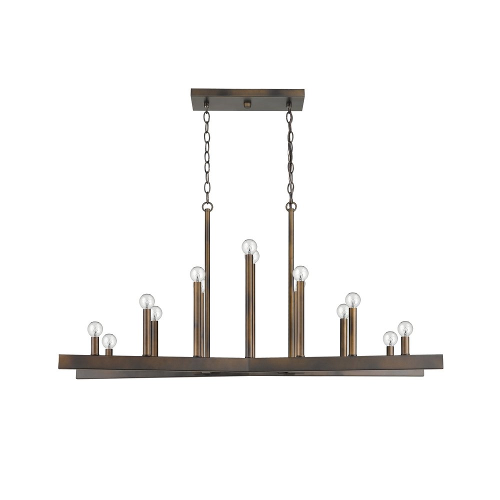 Fallon 14-Light Oil-Rubbed Bronze Island Pendant HomeRoots