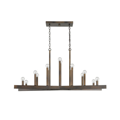 Fallon 14-Light Oil-Rubbed Bronze Island Pendant HomeRoots