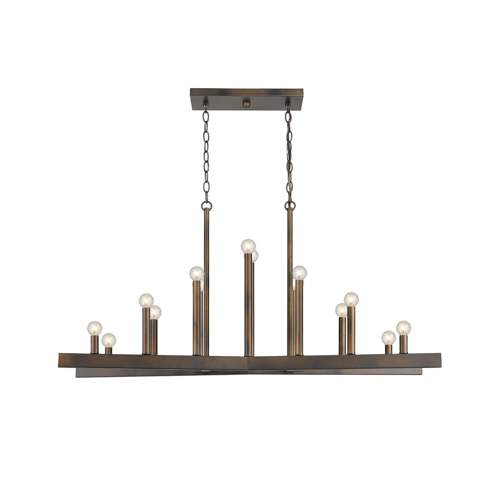 Fallon 14-Light Oil-Rubbed Bronze Island Pendant HomeRoots