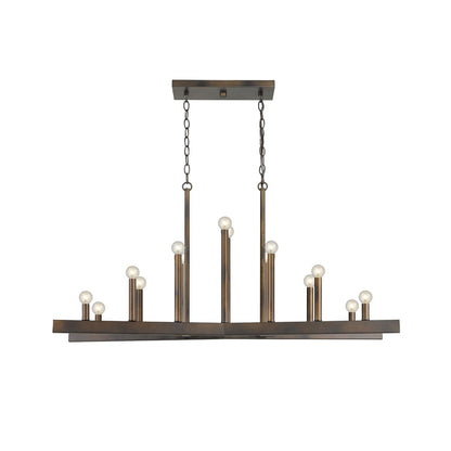Fallon 14-Light Oil-Rubbed Bronze Island Pendant HomeRoots