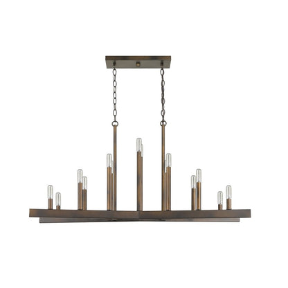 Fallon 14-Light Oil-Rubbed Bronze Island Pendant HomeRoots