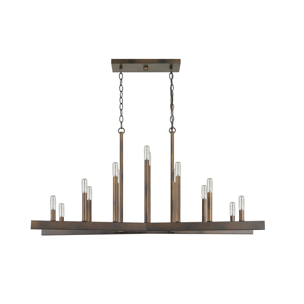 Fallon 14-Light Oil-Rubbed Bronze Island Pendant HomeRoots