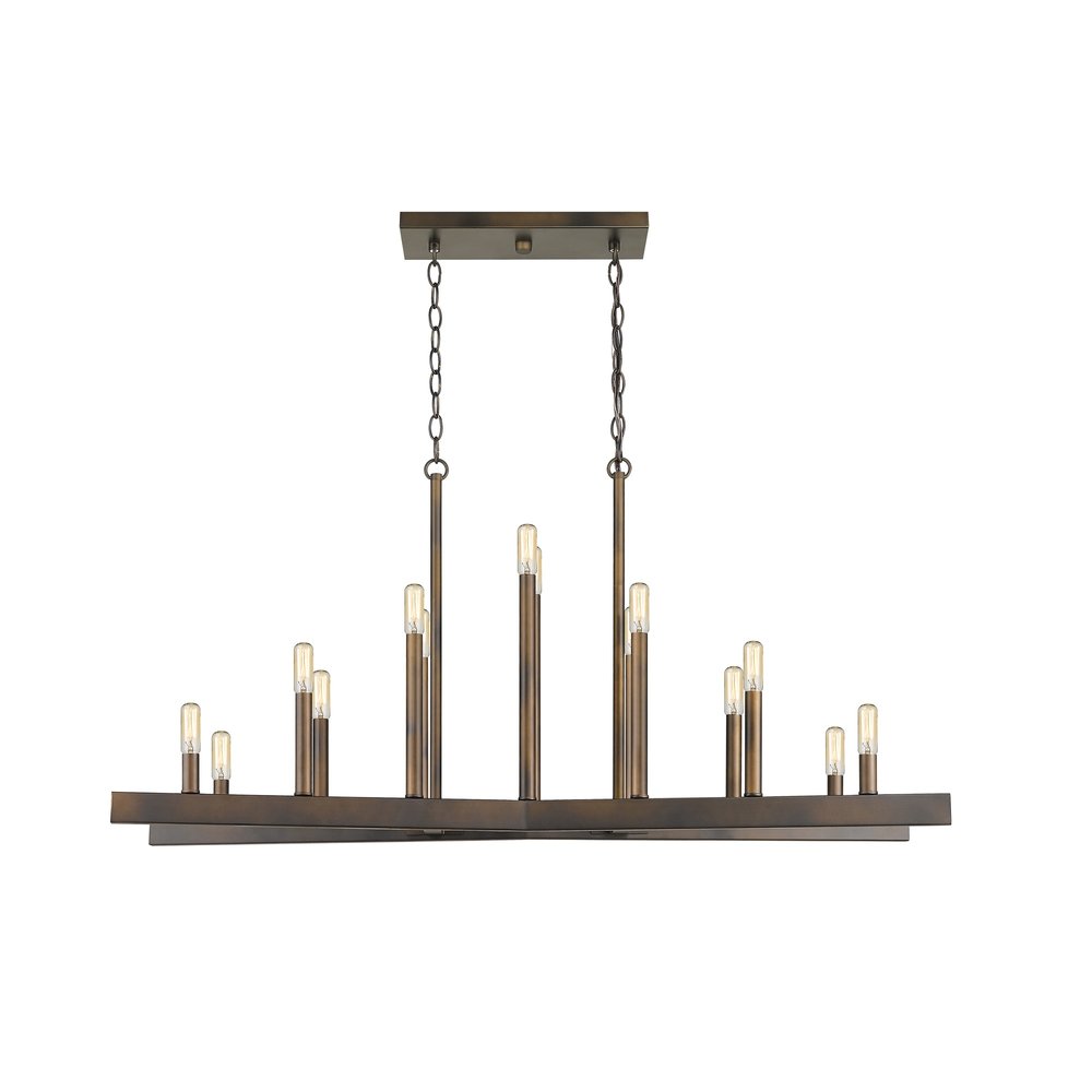 Fallon 14-Light Oil-Rubbed Bronze Island Pendant HomeRoots