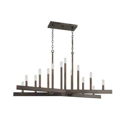 Fallon 14-Light Oil-Rubbed Bronze Island Pendant HomeRoots