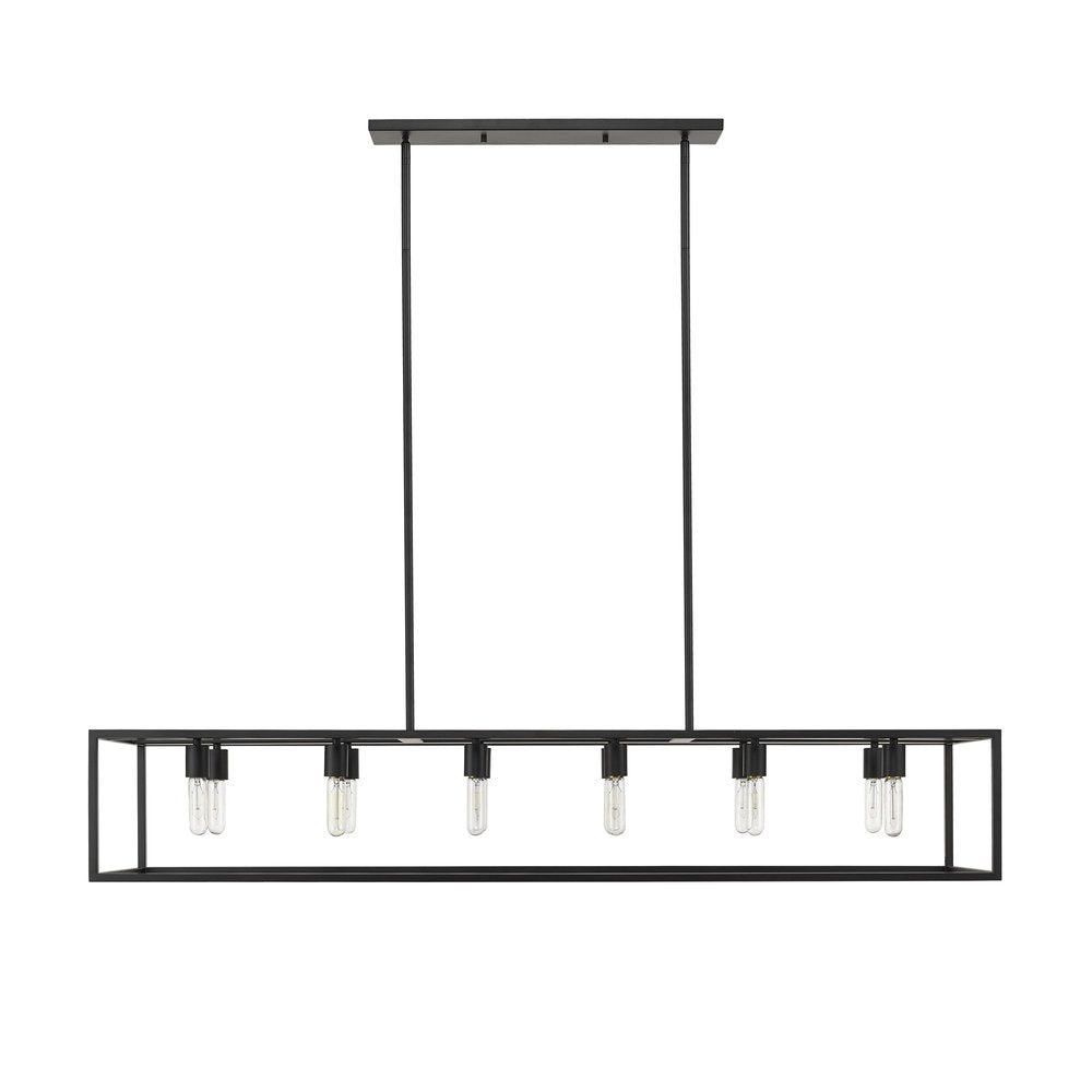 Black Metal Twelve Light Dimmable Ceiling Light HomeRoots