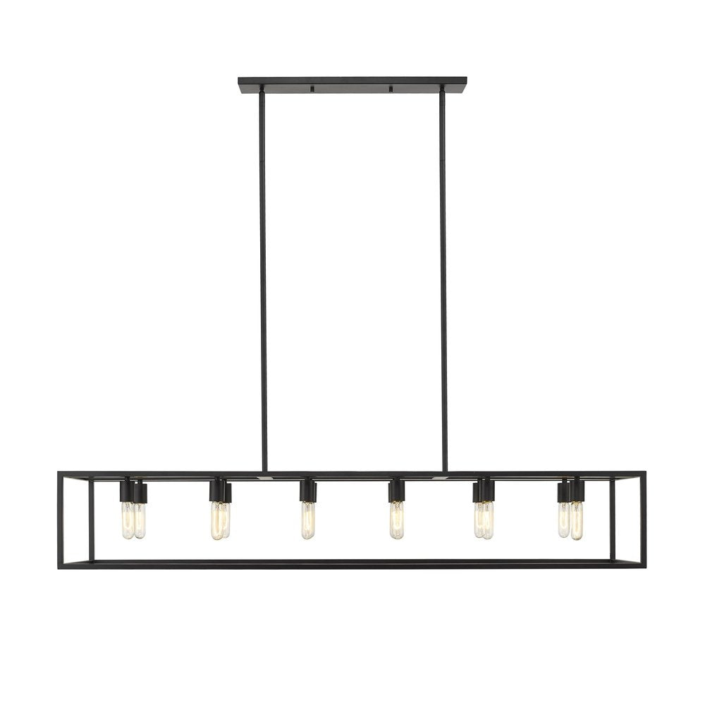 Black Metal Twelve Light Dimmable Ceiling Light HomeRoots