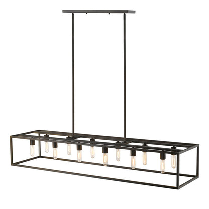 Black Metal Twelve Light Dimmable Ceiling Light HomeRoots