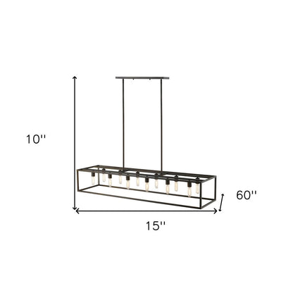 Black Metal Twelve Light Dimmable Ceiling Light HomeRoots
