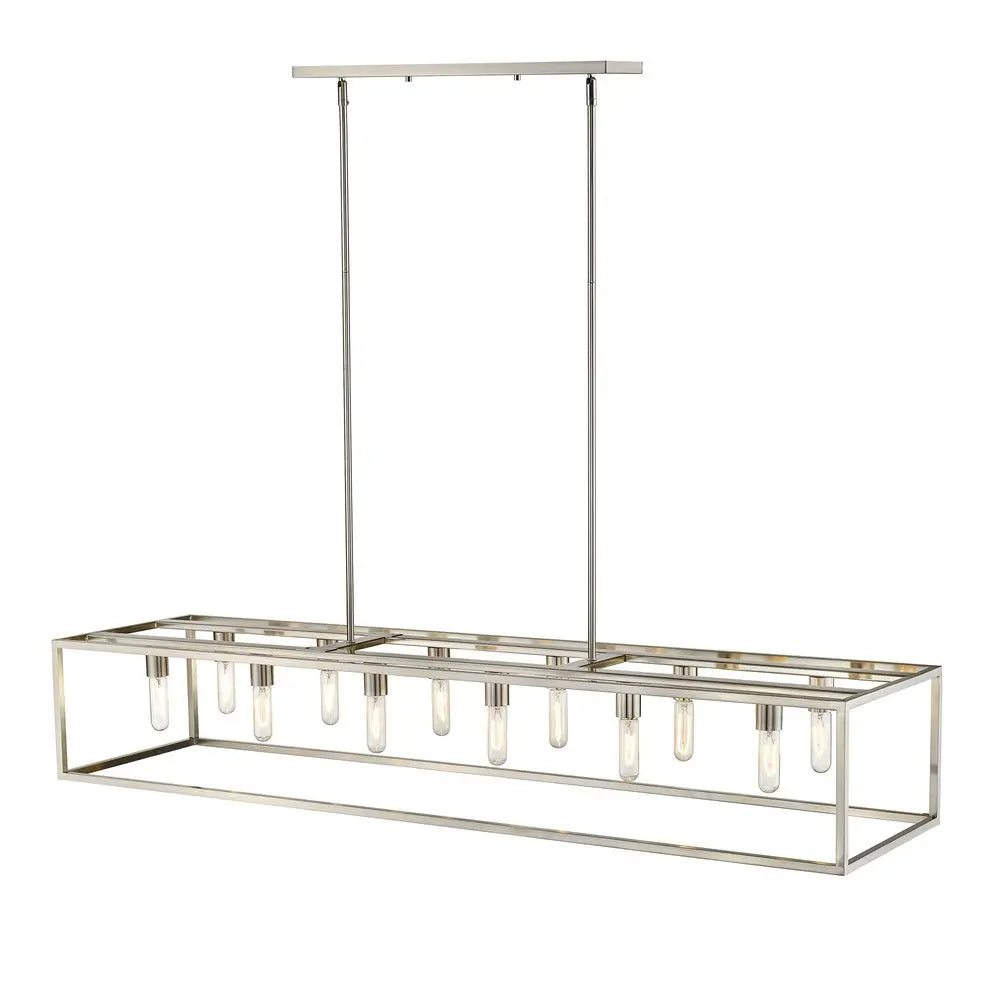 Cobar 12-Light Satin Nickel Island Pendant HomeRoots