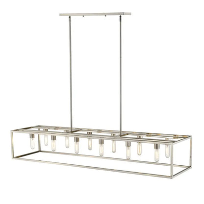 Cobar 12-Light Satin Nickel Island Pendant HomeRoots