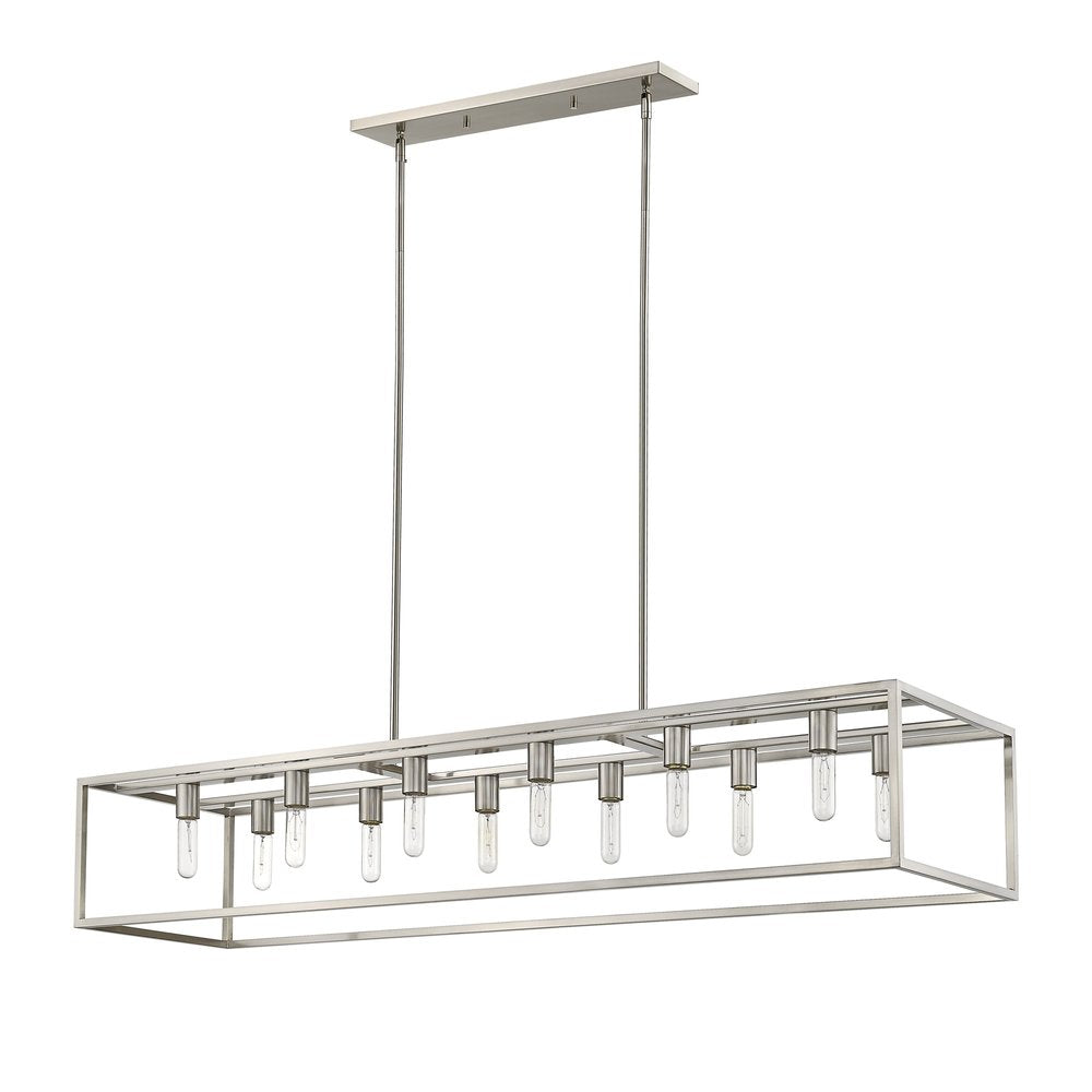 Silver Metal Twelve Light Dimmable Ceiling Light HomeRoots
