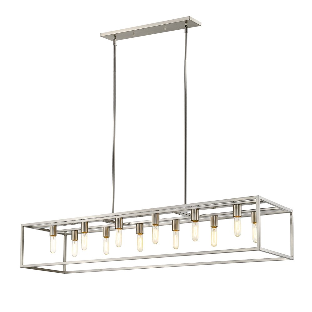 Silver Metal Twelve Light Dimmable Ceiling Light HomeRoots