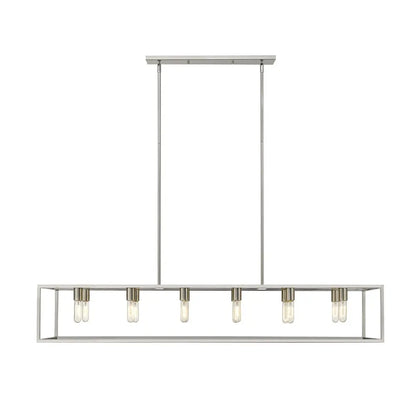 Cobar 12-Light Satin Nickel Island Pendant HomeRoots