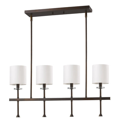 Brown Crystal Four Light Dimmable Ceiling Light HomeRoots