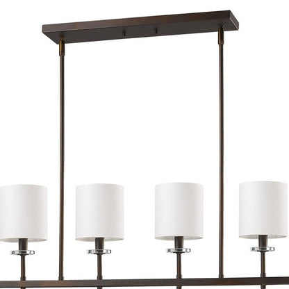 Brown Crystal Four Light Dimmable Ceiling Light HomeRoots