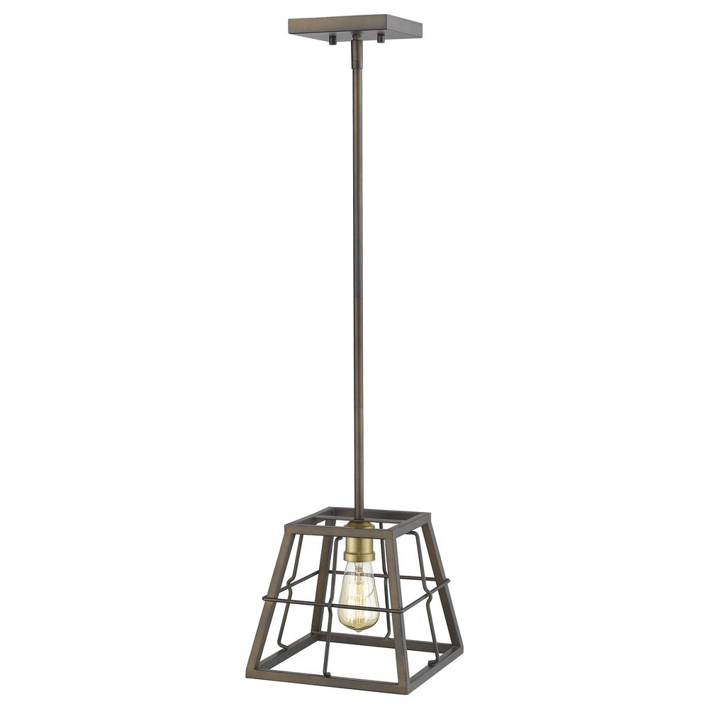 Charley 1-Light Oil-Rubbed Bronze Mini-Pendant HomeRoots