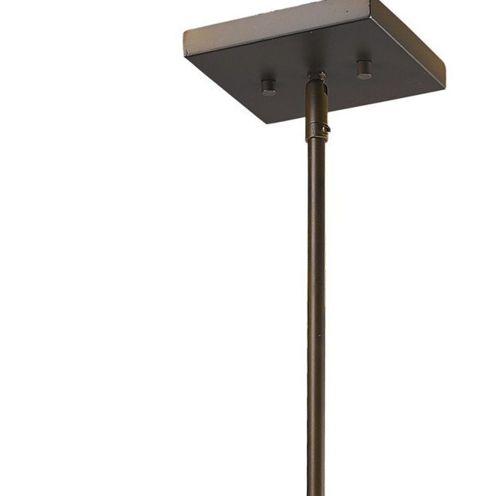 Brooklyn 4-Light Oil-Rubbed Bronze Pendant With Metal Framework Shade HomeRoots