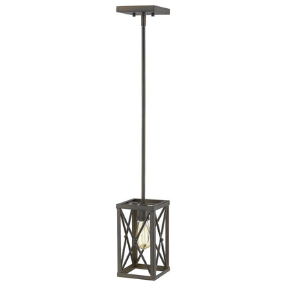 Bronze Metal Geometric Mini Pendant Hanging Light HomeRoots