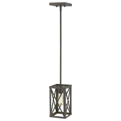 Bronze Metal Geometric Mini Pendant Hanging Light HomeRoots