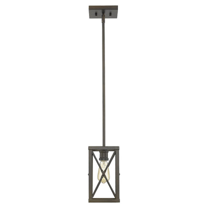 Bronze Metal Geometric Mini Pendant Hanging Light HomeRoots