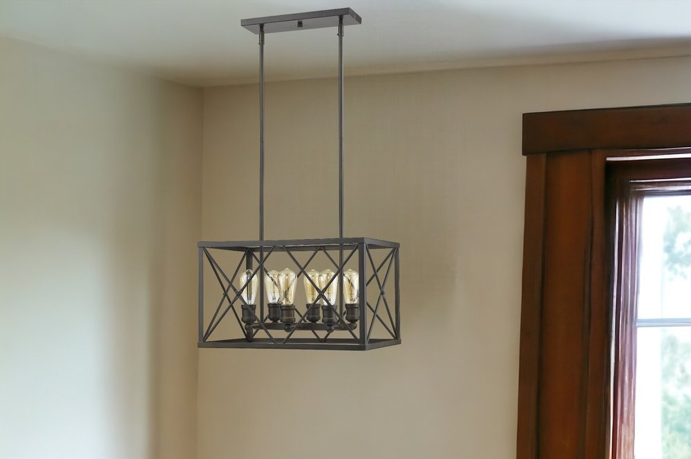 Brooklyn 6-Light Oil-Rubbed Bronze Pendant HomeRoots