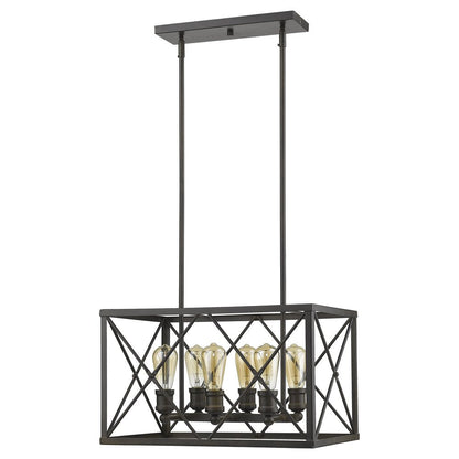 Brooklyn 6-Light Oil-Rubbed Bronze Pendant HomeRoots